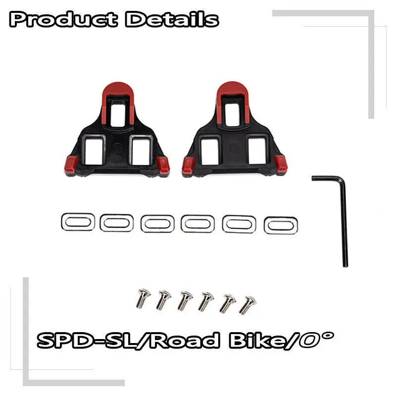 BUCKLOS Road Bike Cleats SPD-SL Look Delta MTB | 0° & 9° Cycling Shoe Cleats Nixie