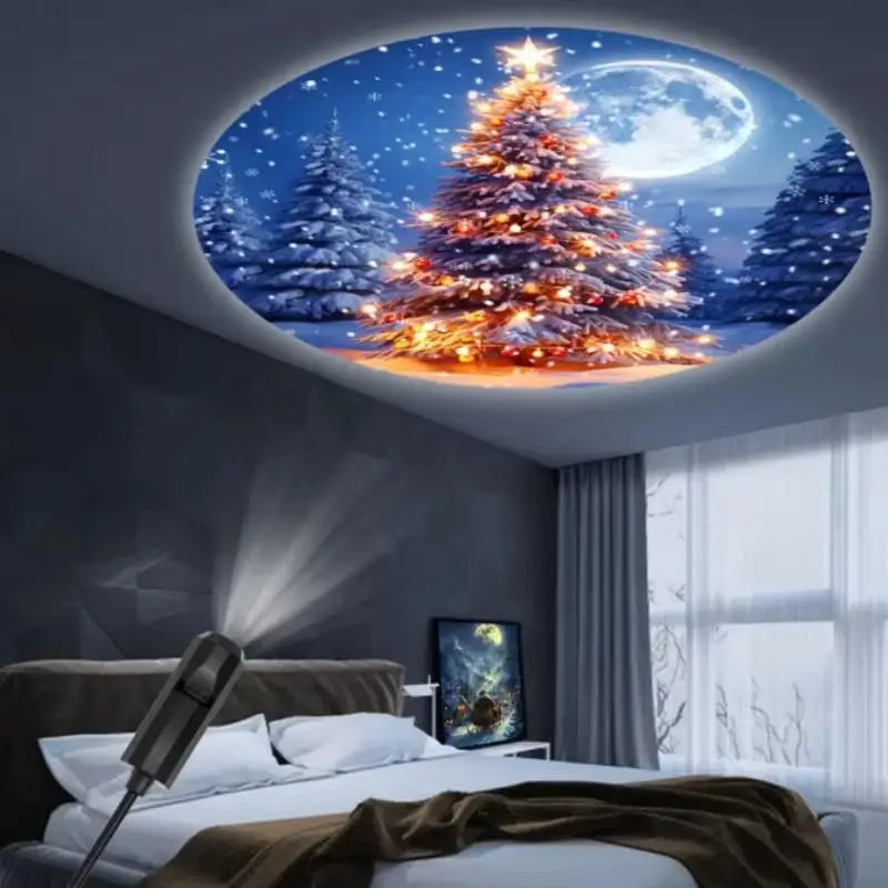 LED Halloween Projection Lamp – 6 Patterns, USB Powered LED Projection Lamp Nixie