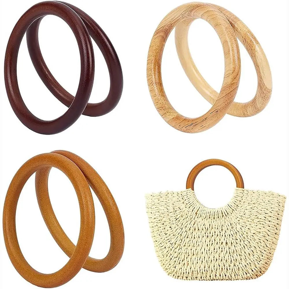 Round Wooden Handbag Handles – DIY Purse Strap Replacement Bag Handles Nixie