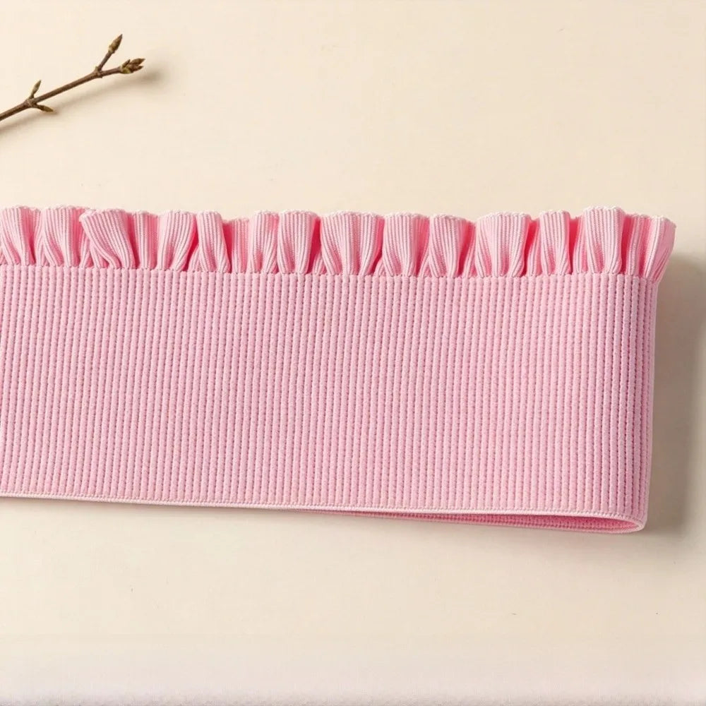 Wide Ruffle Elastic Band 1 Yard – DIY Waistband Sewing Trim