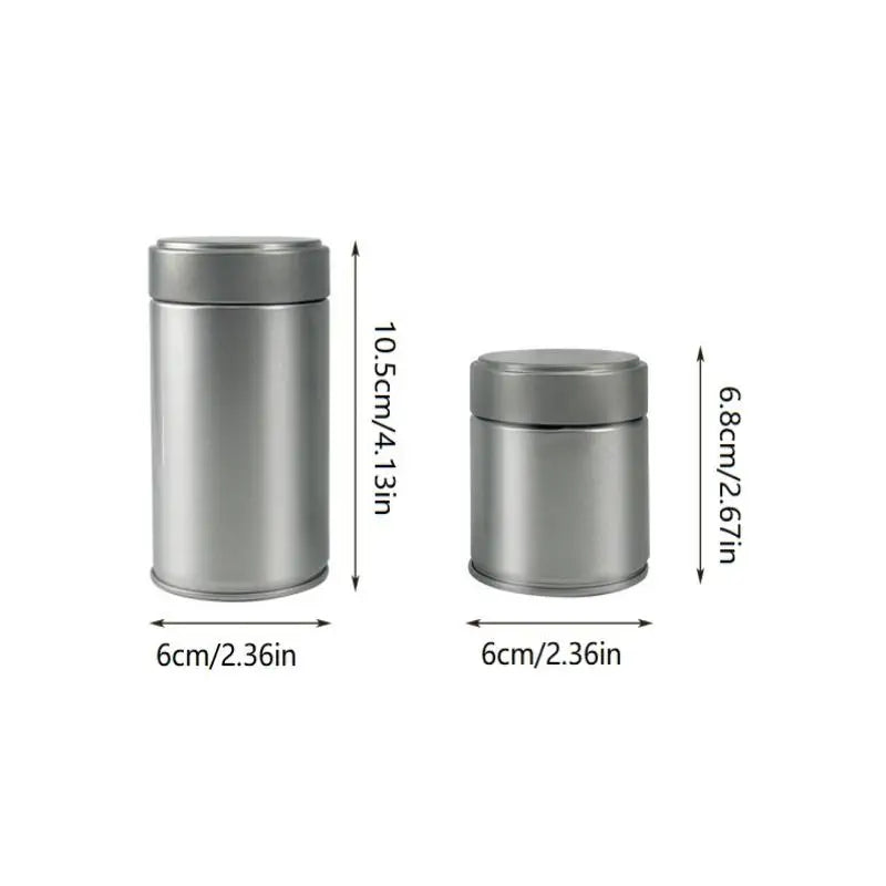 Portable Mini Tinplate Matcha Tea Canister – Airtight Spice Jar Airtight Tea Canister Nixie