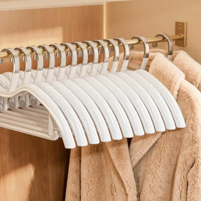 5-Pack Anti-Slip Slim Clothes Hangers | Non-Scratch Dip-Coated