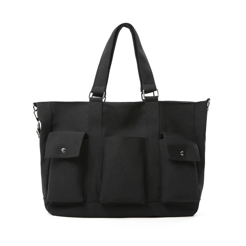 Large Capacity Nylon Shoulder Bag – Lightweight Multi-Pocket Tote Shoulder Tote Bag Nixie