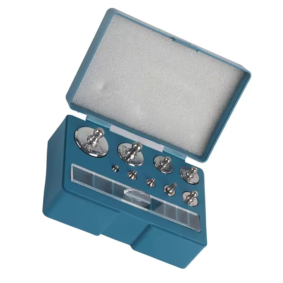 17PCS Chrome Calibration Weight Set 10mg–100g for Digital Scale Calibration Weight Set Nixie