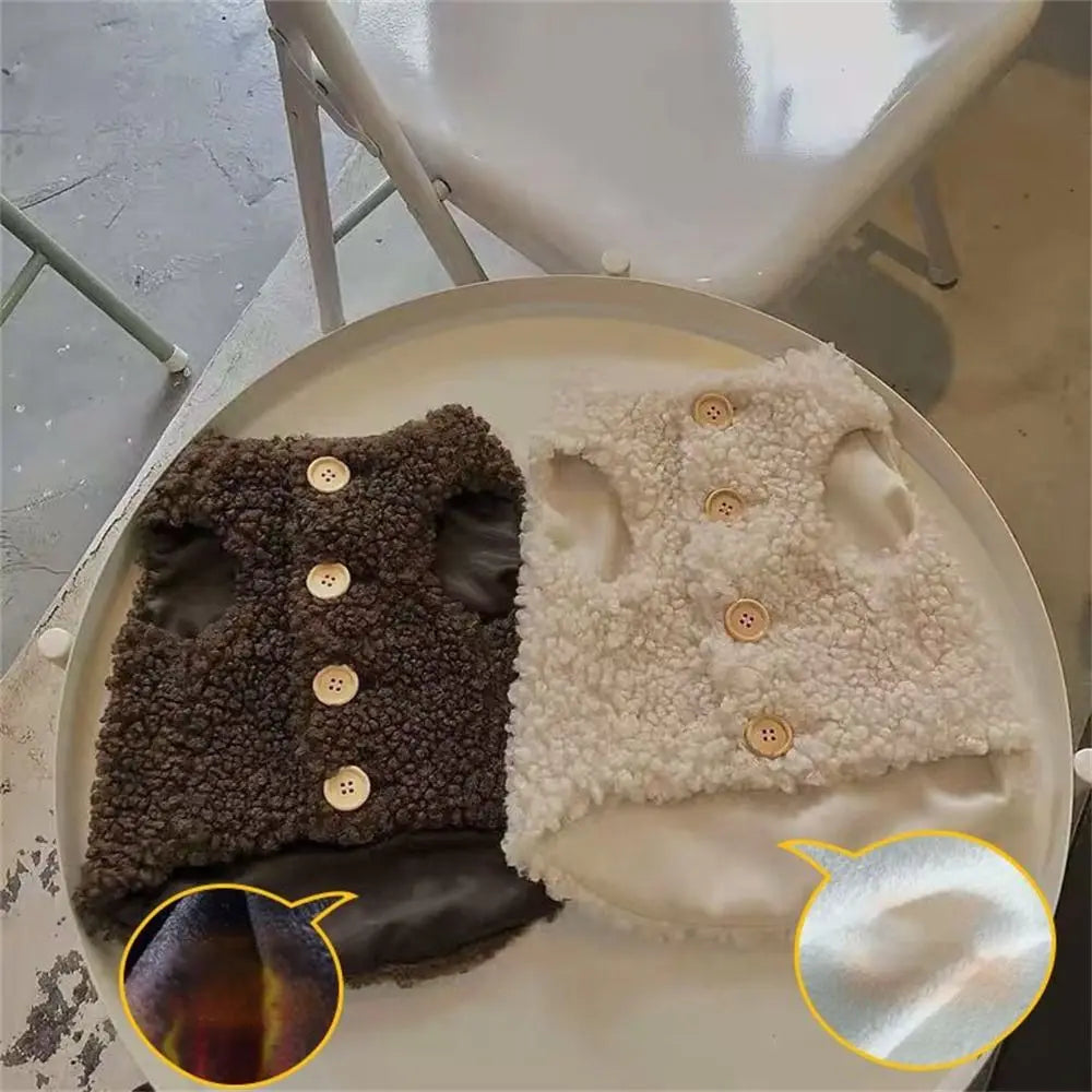 Fleece Winter Warm Pet Sweatshirt Vest for Cats & Small Dogs Pet Apparel Nixie