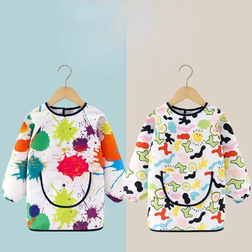 Kids Waterproof Painting Apron – Art Bib for Drawing & Baking Kids Art Apron Nixie