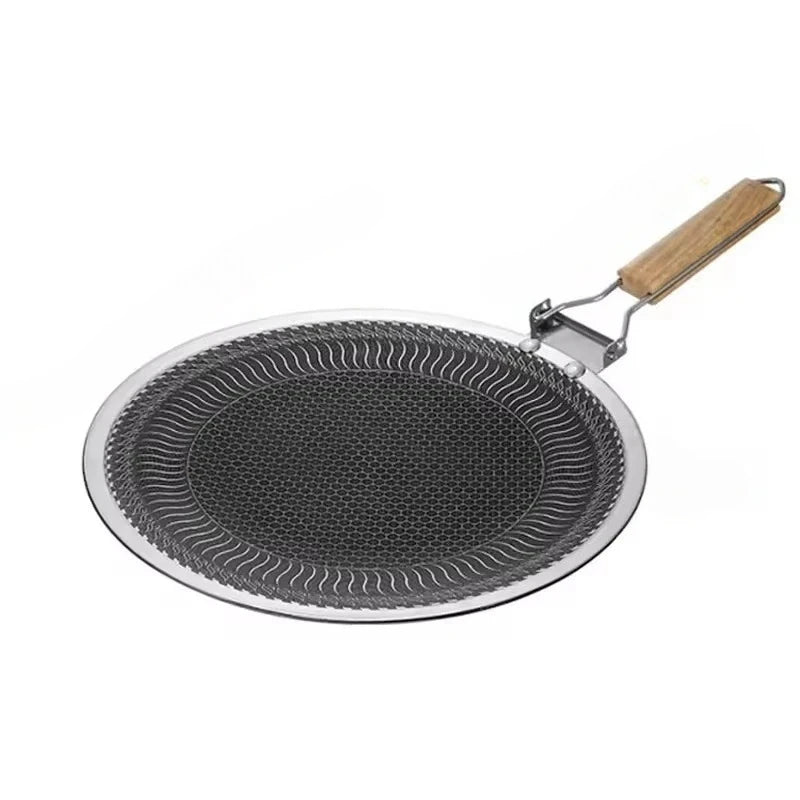Honeycomb Non-Stick Stainless Steel Griddle Pan 34/38cm BBQ Griddle Pan Nixie L