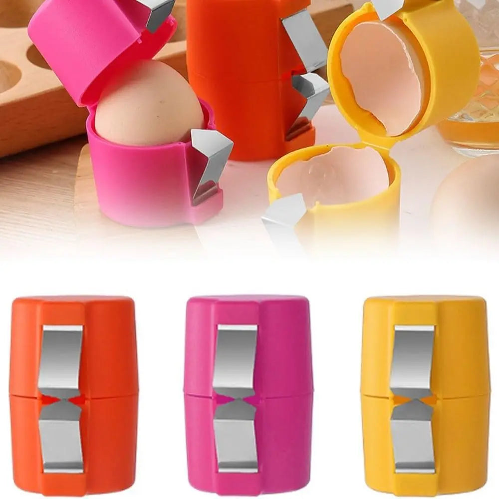 Stainless Steel Egg Shell Opener – Mess-Free Egg Cracker Tool