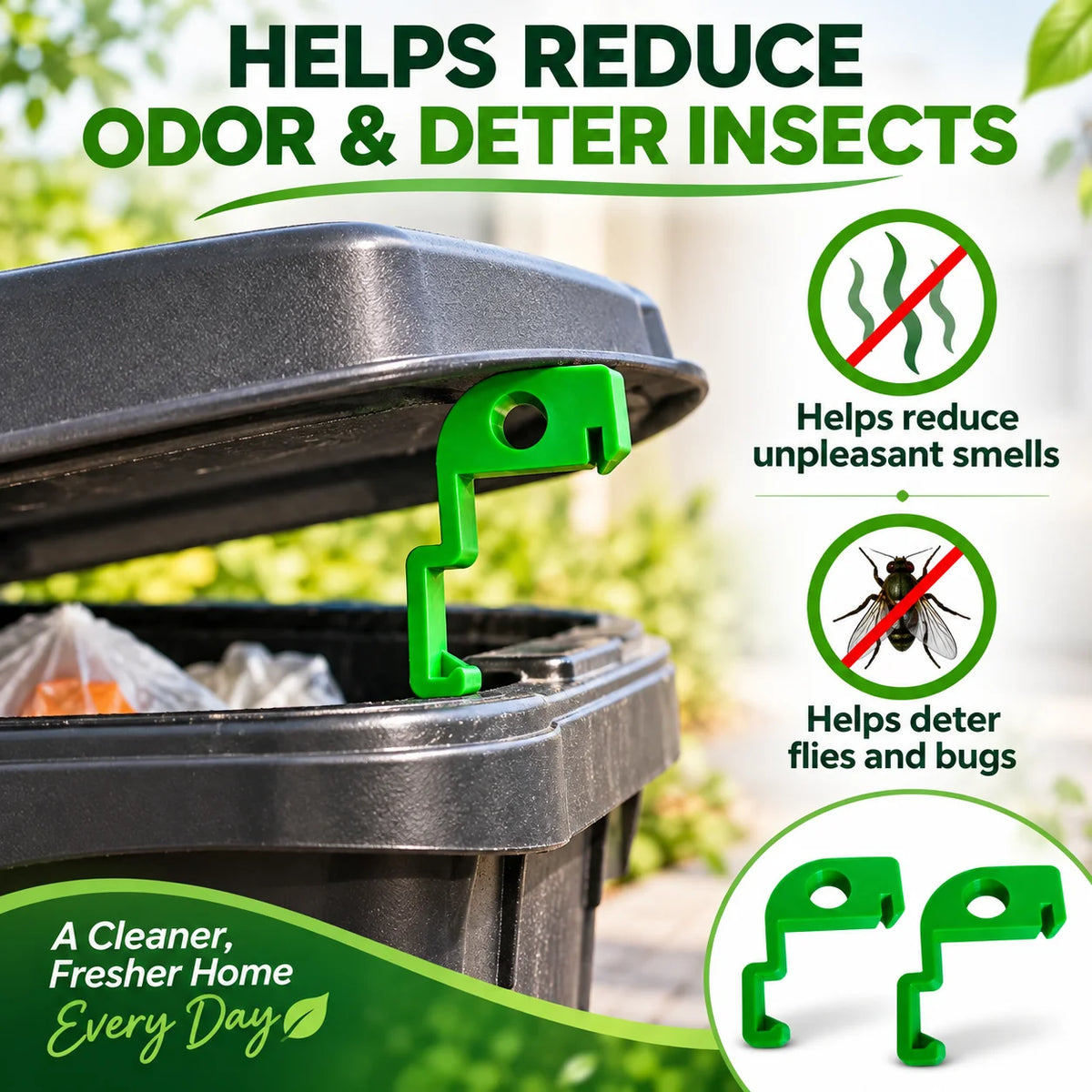 2pcs Trash Bin Ventilation Clips – Anti-Odor & Pest Guard Bin Ventilation Clip Nixie