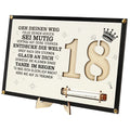 Wooden Money Gift Frame – 18th Birthday Present | Black