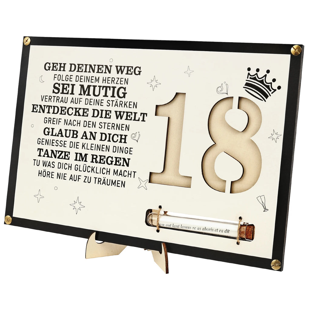 Wooden Money Gift Frame – 18th Birthday Present for Boy or Girl