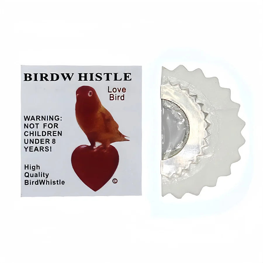 Metal Bird Whistle Toy – Realistic Chirps, Attracts Birds Bird Whistle Toy Nixie WHITE