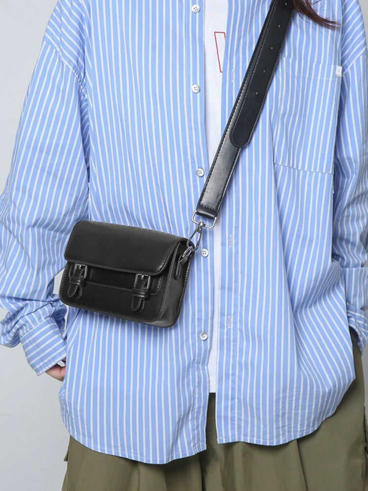 British-Style Unisex Crossbody Messenger Bag – PU Leather Crossbody Messenger Bag Nixie
