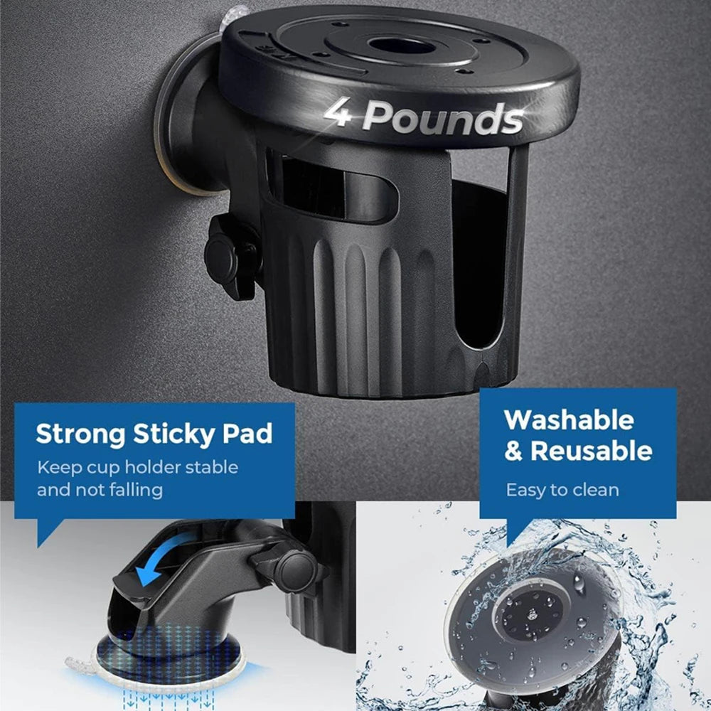 Suction Cup Drink Holder for Boat, Desk & Kayak – Universal Fit Suction Cup Drink Holder Nixie