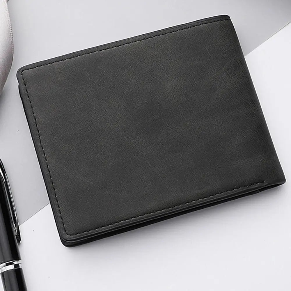 Men's PU Leather Bifold Wallet – Multi-Card Slot Slim Purse Men's Bifold Wallet Nixie