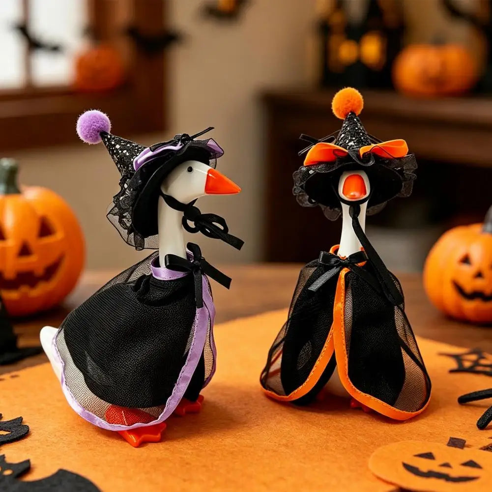 Halloween Goose Statue Costume – Witch Cape, Hat & Hoodie 7"