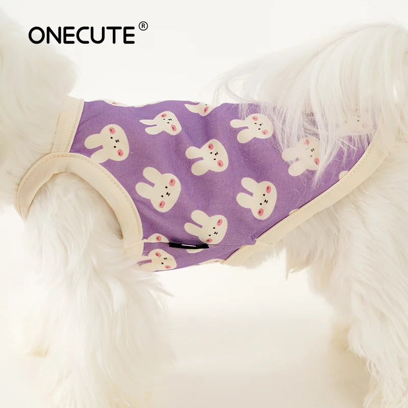 Cute Cartoon Dog Vest – Breathable Cotton Puppy Clothes Dog Vest Clothing Nixie