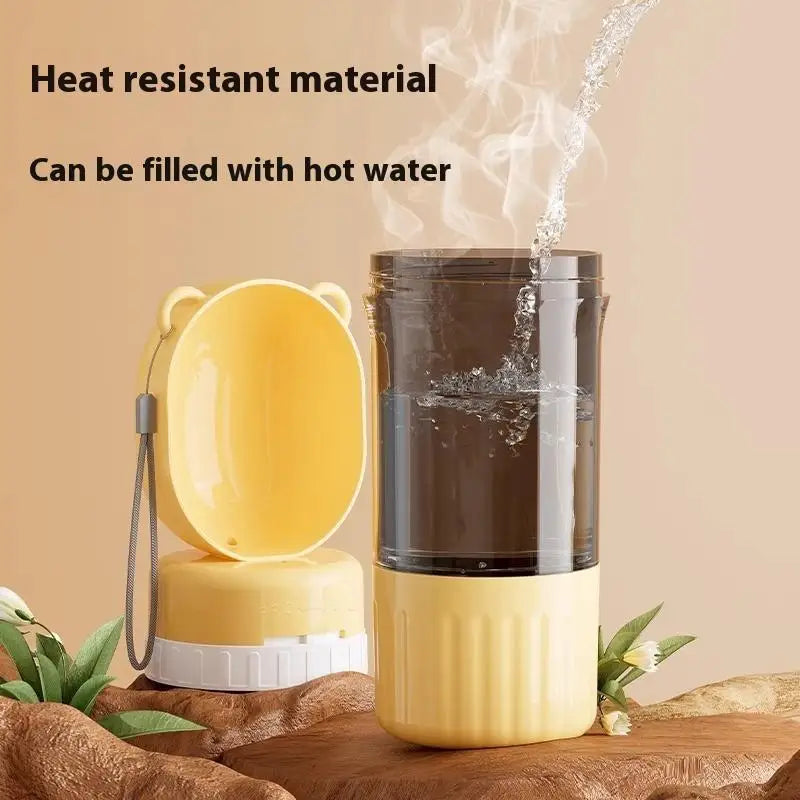 Portable Dog Water Bottle & Food Dispenser for Travel Pet Travel Bottle Nixie