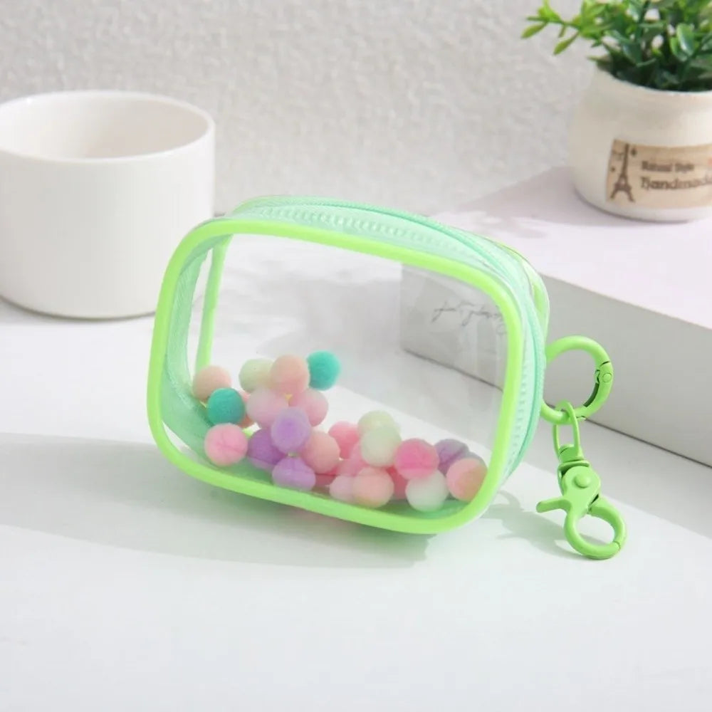 Clear Zipper Storage Bag – Mini Dustproof Portable Organizer