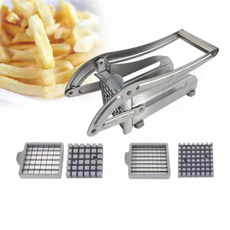 Stainless Steel French Fry Vegetable Cutter | 2 Blade Grids Vegetable Cutter Nixie