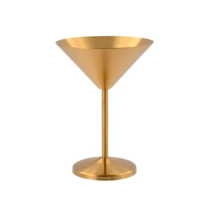 Stainless Steel Goblet | Cocktail, Wine & Dessert Cup Metal Goblet Glass Nixie