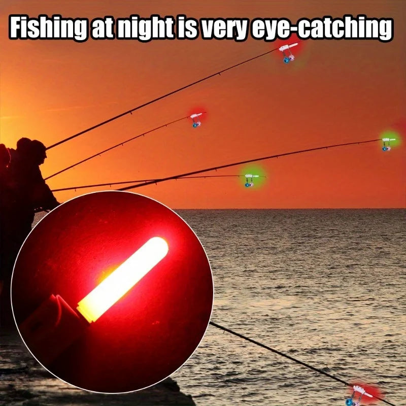 Night Fishing Glow Stick Float Light with Bell & CR425 Battery Fishing Float Light Nixie