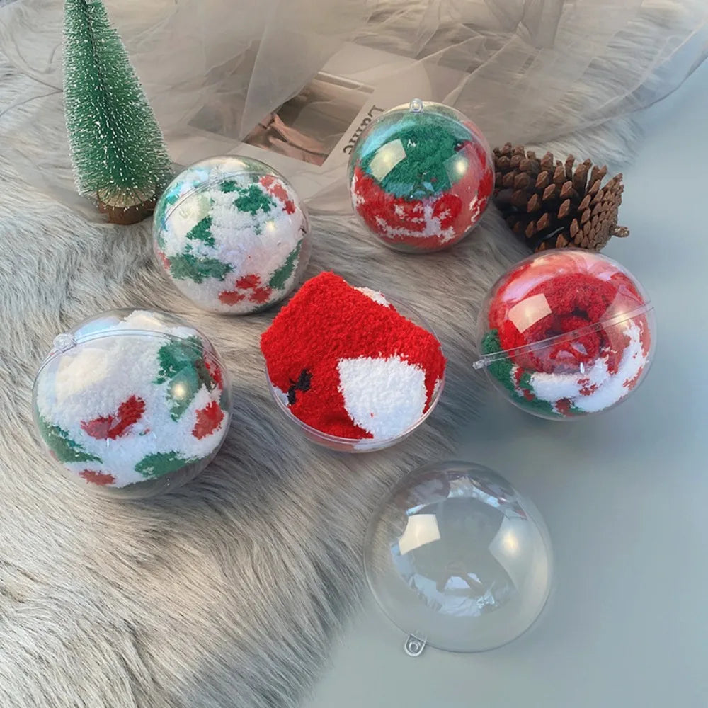 10PCS DIY Fillable Ball Ornaments – Christmas & Party Decoration Christmas Ball Ornaments Nixie