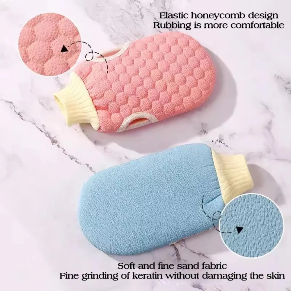 Double-Sided Exfoliating Bath Glove Scrub Mitt for Shower Exfoliating Bath Mitt Nixie