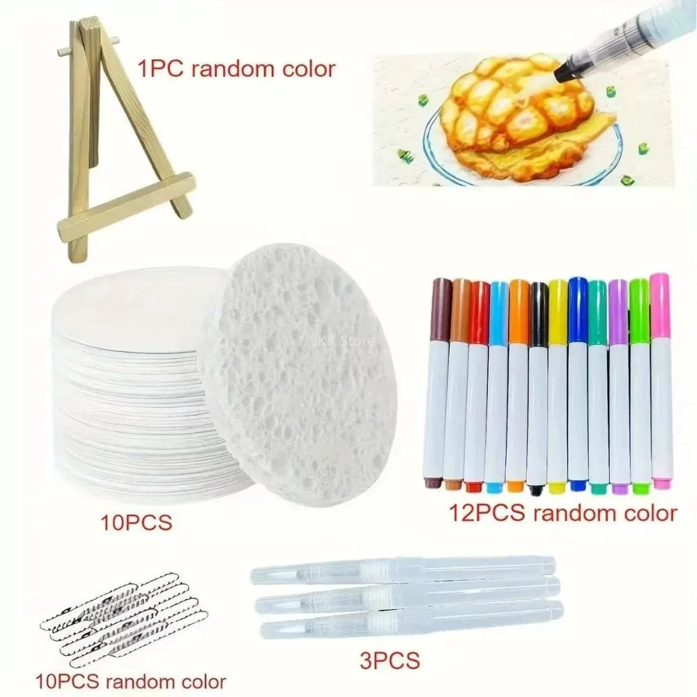 3D Puffy Foam Painting Kit for Kids – 10 Sheets & 12 Markers Kids Art Craft Kit Nixie