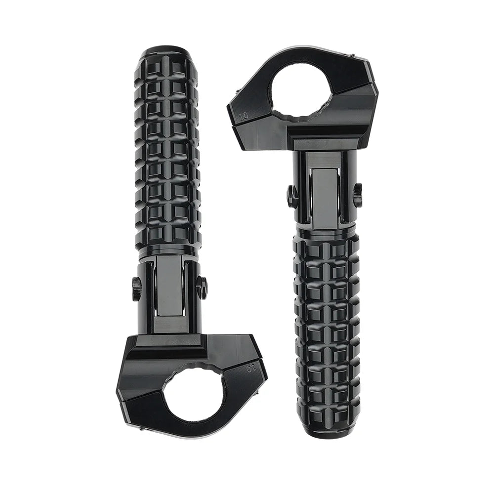 Universal Motorcycle Crashbar Footpegs 22-32mm CNC Aluminum Motorcycle Footpegs Nixie Black