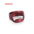 Stainless Steel Finger Ring Bottle Opener – 1 or 3 Pack Ring Bottle Opener Nixie Red-1PC-