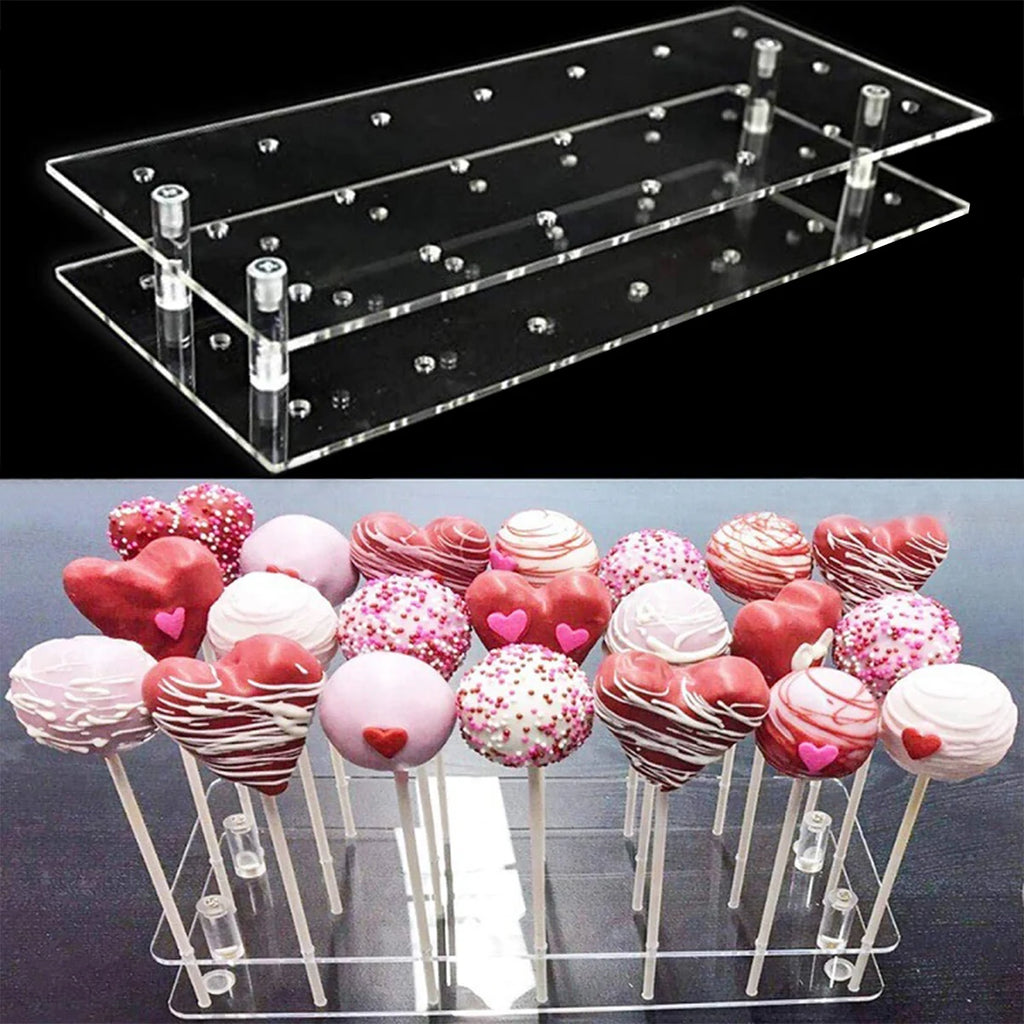 Acrylic Lollipop Stand 20/21-Hole Transparent Candy Display Lollipop Display Stand Nixie