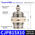 CJPB Mini Pneumatic Cylinder 6/10/15mm Single Acting Metal Pneumatic Cylinder Nixie threaded CJPB15x10