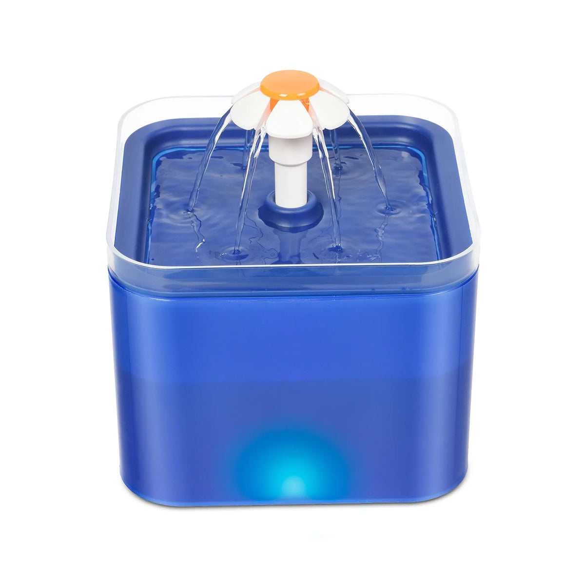 2L Automatic Cat Water Fountain with LED Light & Filter Pet Water Fountain Nixie blue