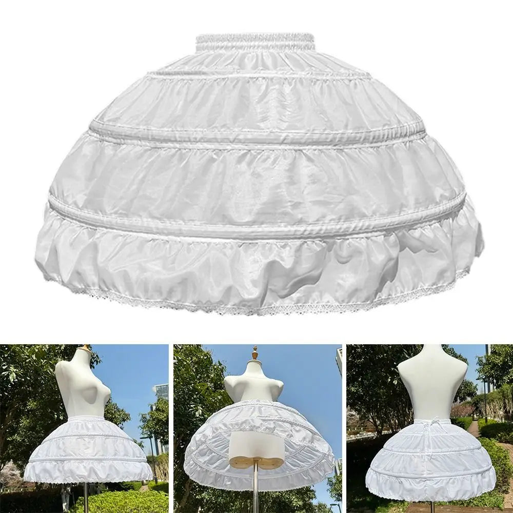 Lolita Hoop Petticoat White Crinoline Underskirt | Wedding & Cosplay Hoop Petticoat Nixie