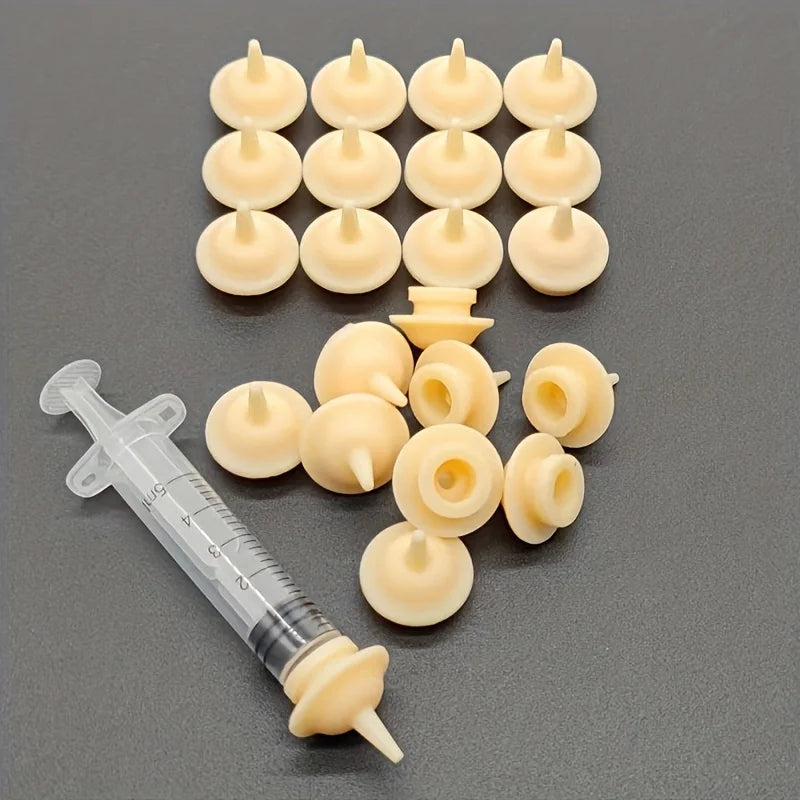 12-Pack Pet Silicone Feeding Nipples – Milk, Water & Medicine