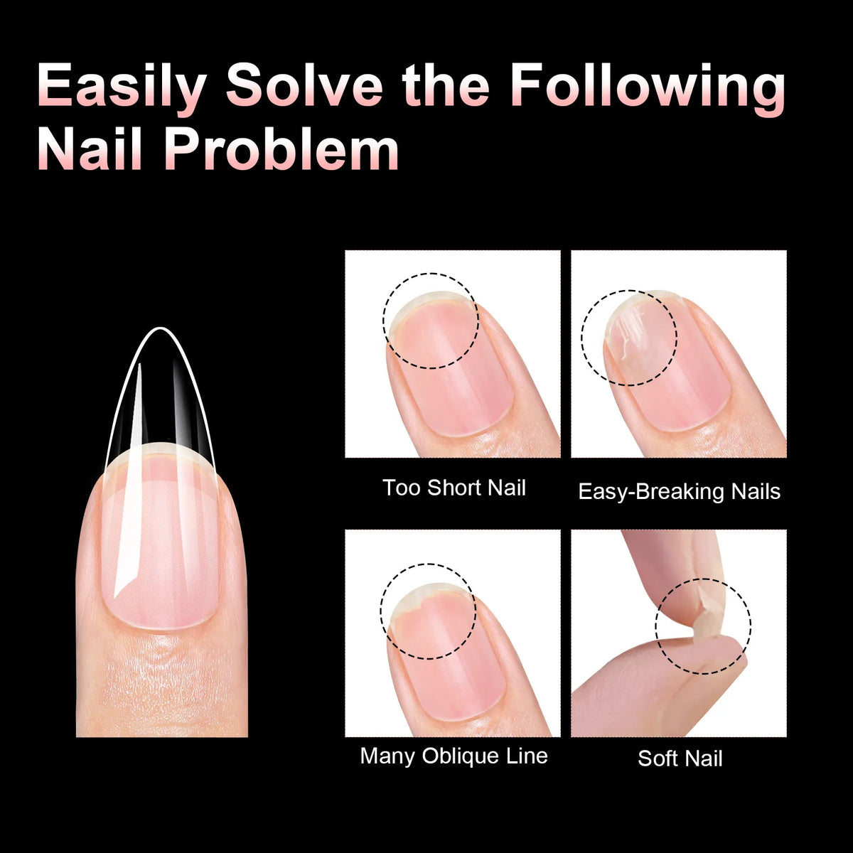 100Pcs Matte Press On Nails Half & Full Cover Acrylic Tips Press On Nails Nixie