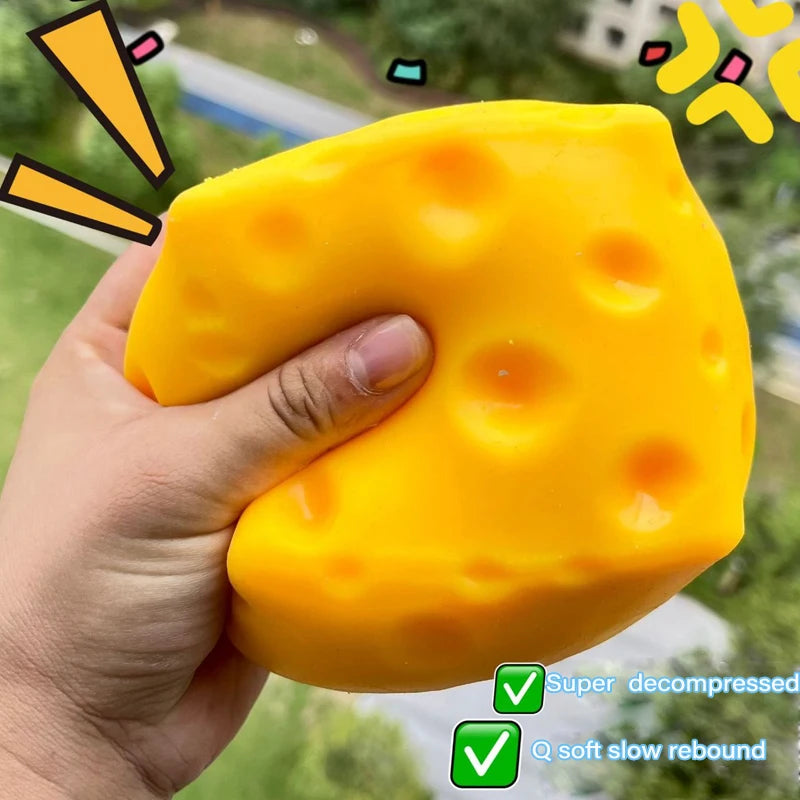Cheese Slow Rebound Squeeze Toy – Squishy Desk Fidget Ornament Fidget Squeeze Toy Nixie
