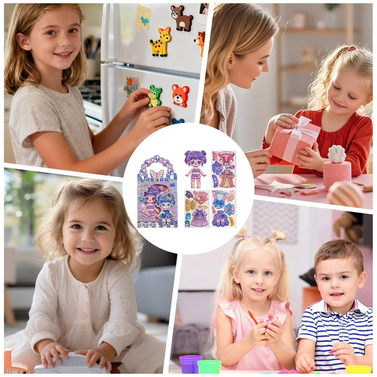 3D Magnetic Dress-Up Doll Toy Set – Mix & Match Kids Gift Magnetic Dress-Up Toy Nixie