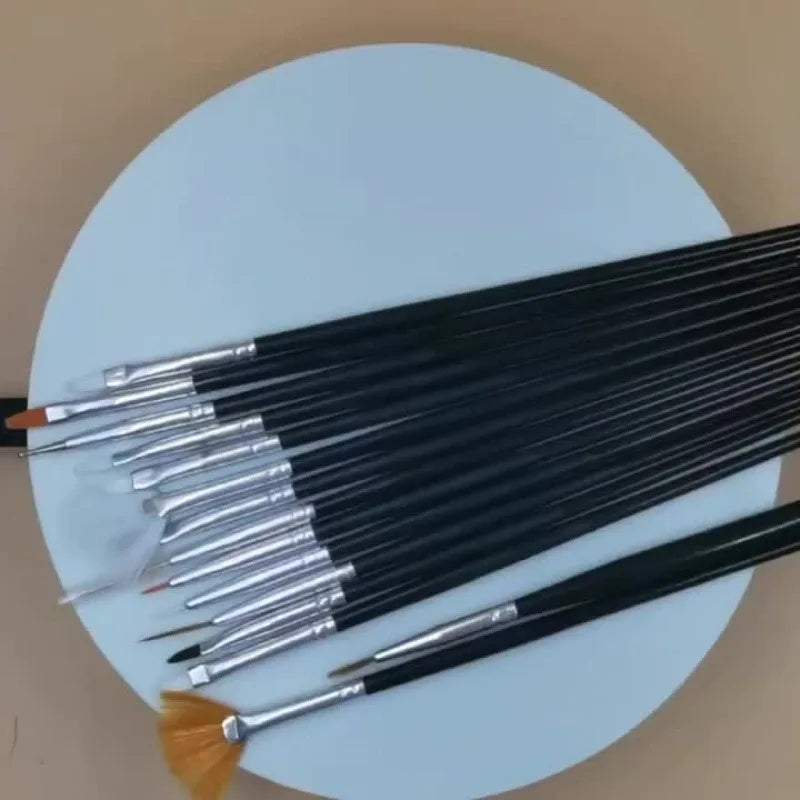 15pc Fine Detail Paint Brush Set – Acrylic, Oil & Watercolor Detail Paint Brushes Nixie