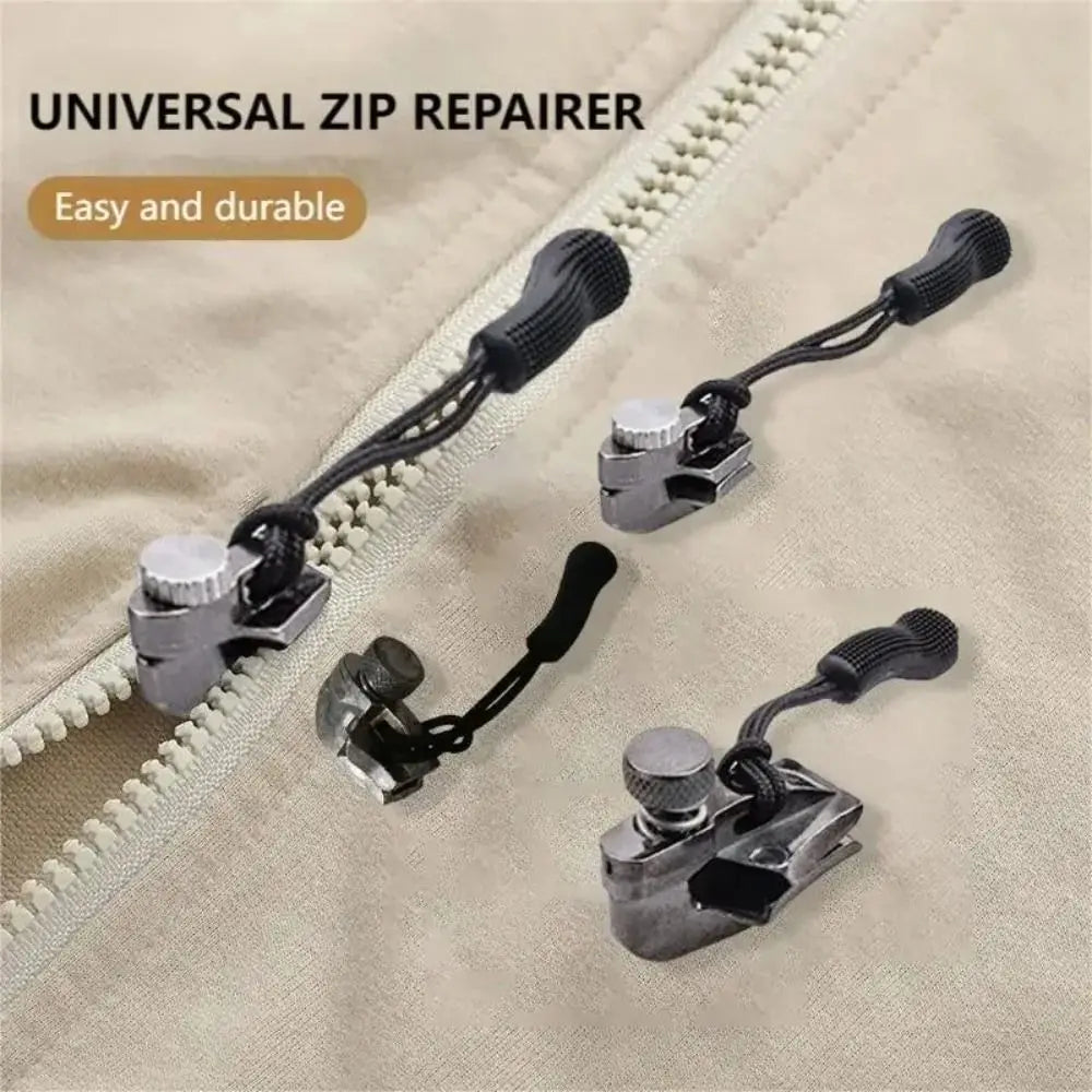 3-Size Zipper Repair Kit – Universal DIY Replacement Puller