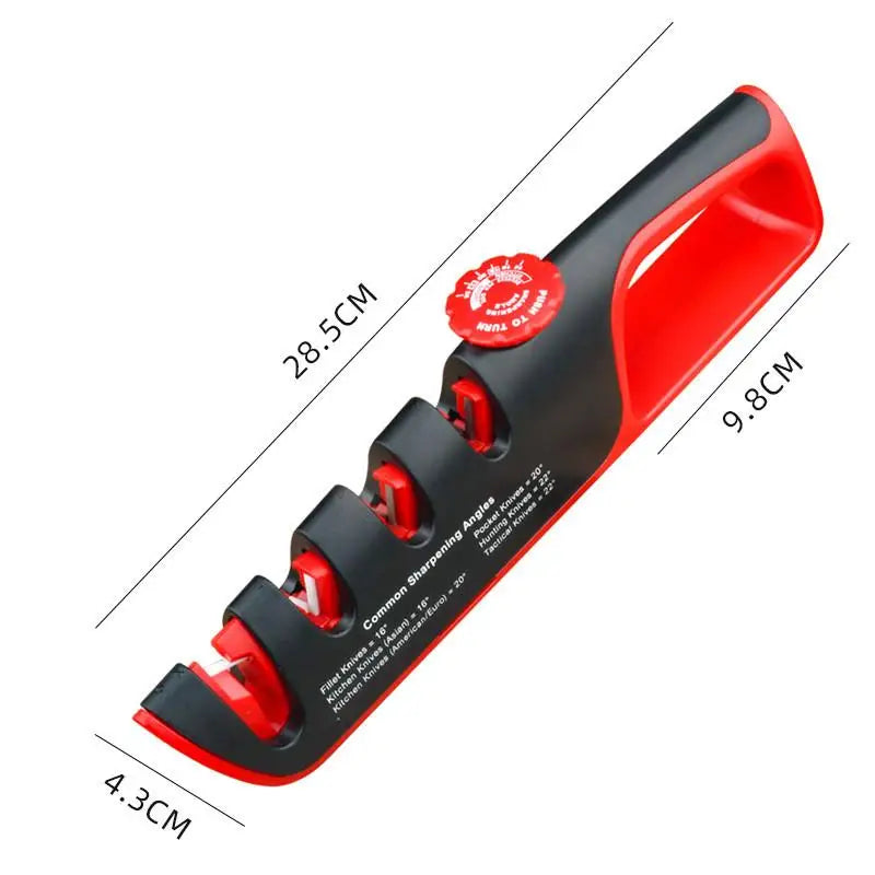 4-in-1 Adjustable Angle Knife Sharpener | Kitchen Grinding Tool