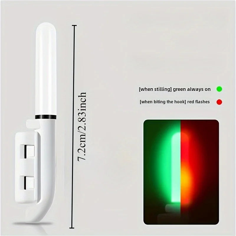 2PCS Electronic Luminous Fishing Float – Color-Changing Bite Alert Electronic Fishing Float Nixie