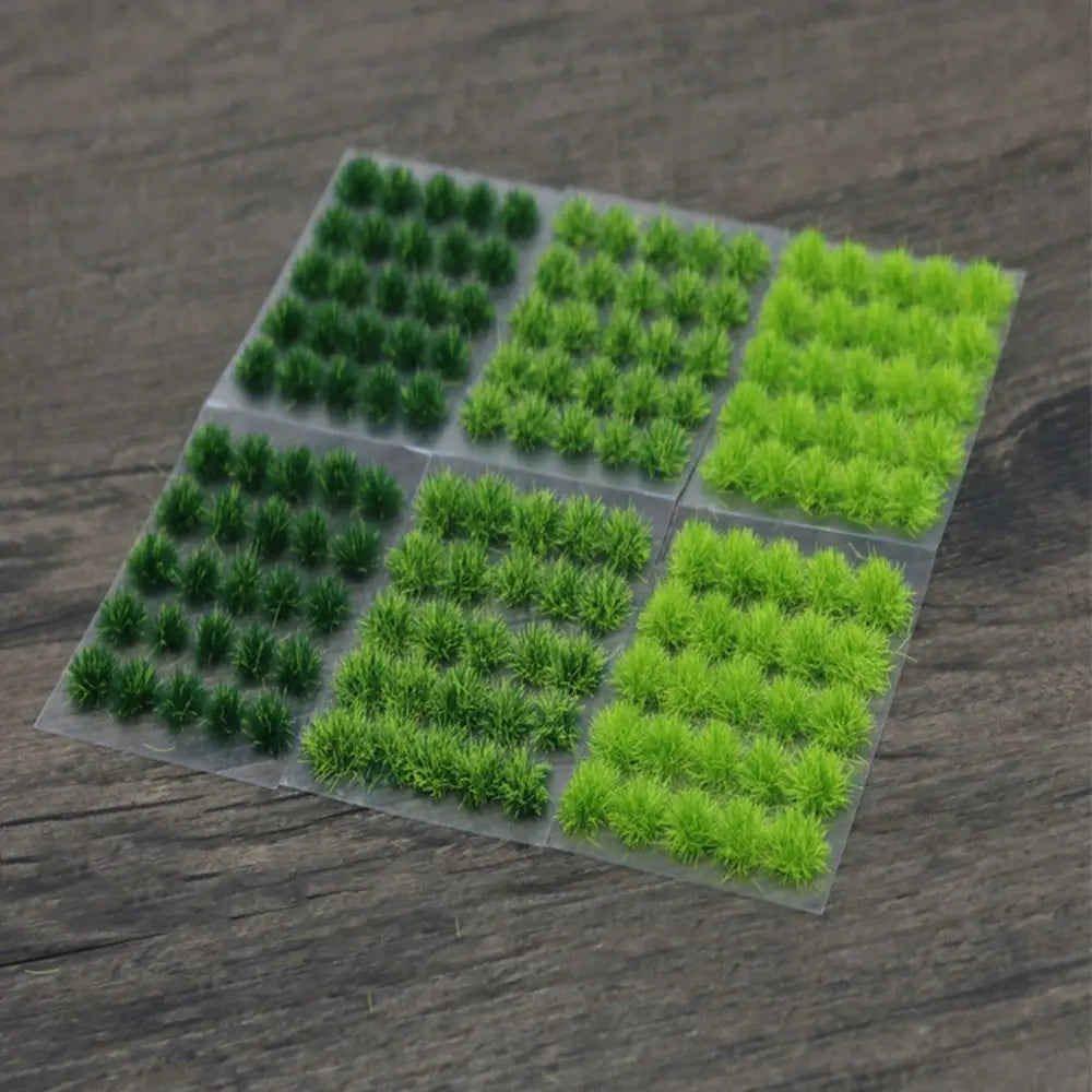 50PCS 5mm Miniature Grass Tufts – Model Railway Scenery & Diorama Miniature Scenery Tufts Nixie