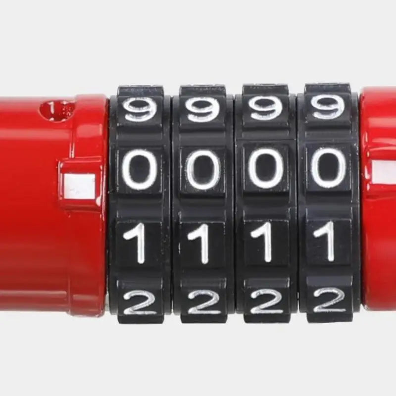 4-Digit Aluminum Combination Padlock – Keyless U-Lock Security