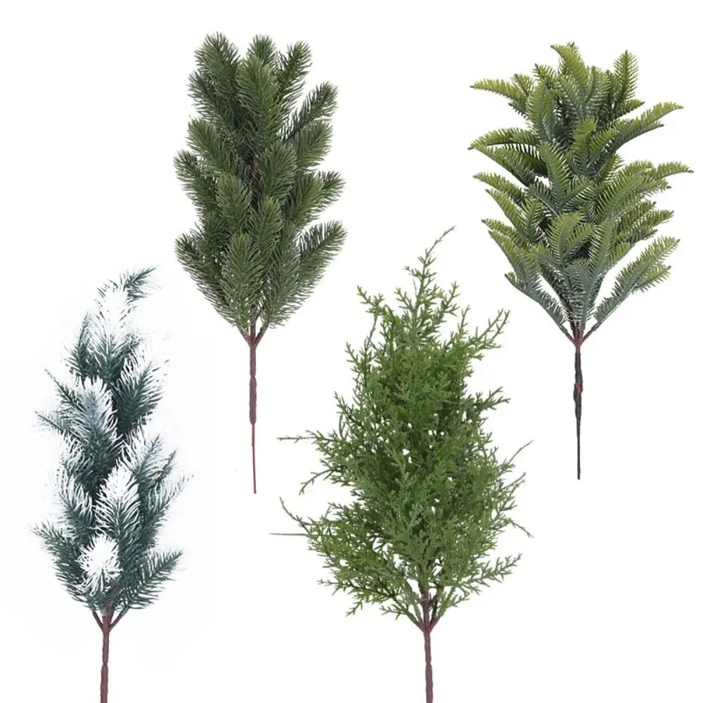 Artificial Pine Branch DIY Wreath Fake Cypress Leaves Decor Artificial Plant Branch Nixie