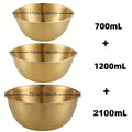 3-Piece Stainless Steel Mixing Bowls with Scale | Kitchen Set