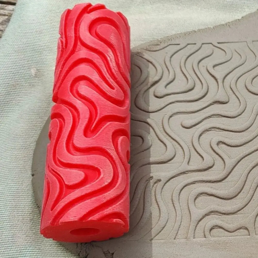 Daisy Flower 3D Printed Clay Texture Roller – Rolling Pin Tool