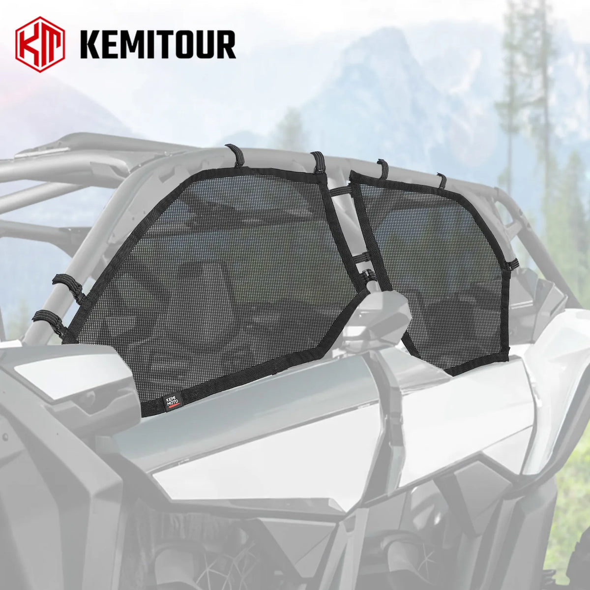 PVC Mesh Door Net for Can-Am Maverick X3 Max 4-Door 2017-2026 UTV Door Mesh Net Nixie