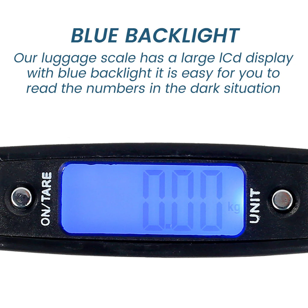 50kg Digital Luggage Scale – Portable Hanging Travel Scale